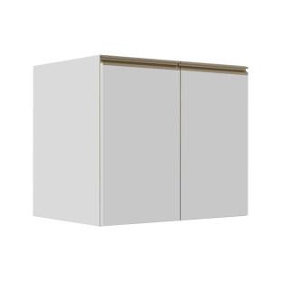 Módulo Balcão 80cm 2 Portas 100% MDF Cozinha Modulada Gold J Robel Branco/Branco Matte Módulo Balcão 80cm 2 Portas 100% MDF Cozinha Modulada Gold J Robel Branco/Branco Matte