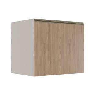 Módulo Balcão 80cm 2 Portas 100% MDF Cozinha Modulada Gold Robel Fendi/Hanover