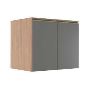 Módulo Balcão 80cm 2 Portas 100% MDF Cozinha Modulada Gold J Robel Hanover/Cinza Matte Módulo Balcão 80cm 2 Portas 100% MDF Cozinha Modulada Gold J Robel Hanover/Cinza Matte