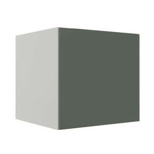 Módulo Balcão 80cm Para Embutir Forno 100% MDF Cozinha Modulada Robel Branco/Salvia Matte