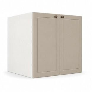 Módulo Balcão 80x68x56cm 2 Portas 100% MDF Cozinha Provence Robel Branco/Fendi Matte