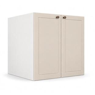 Módulo Balcão 80x68x56cm 2 Portas 100% MDF Cozinha Provence Robel Branco/Off White Matte