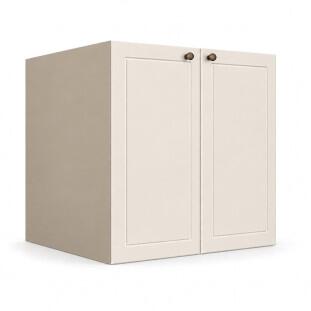 Módulo Balcão 80x68x56cm 2 Portas 100% MDF Cozinha Provence Robel Fendi/Off White Matte