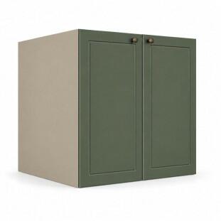 Módulo Balcão 80x68x56cm 2 Portas 100% MDF Cozinha Provence Robel Fendi/Salvia Matte
