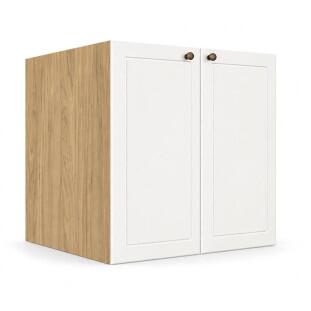 Módulo Balcão 80x68x56cm 2 Portas 100% MDF Cozinha Provence Robel Hanover/Branco Matte