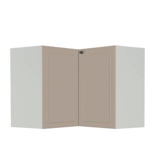 Módulo Balcao de Canto L 94x96cm 100% MDF Cozinha Provence Robel Branco/Fendi Matte