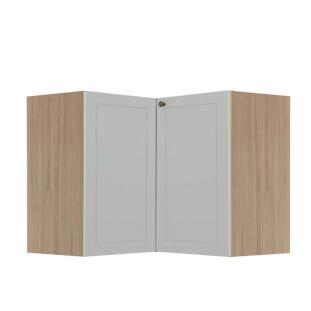 Módulo Balcao de Canto L 94x96cm 100% MDF Cozinha Provence Robel Hanover/Branco Matte
