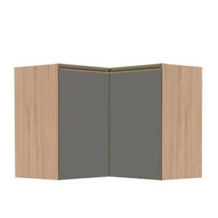Módulo Balcao de Canto L 94x96cm 100% MDF Cozinha Modulada Gold J Robel Hanover/Cinza Matte Módulo Balcao de Canto L 94x96cm 100% MDF Cozinha Modulada Gold J Robel Hanover/Cinza Matte
