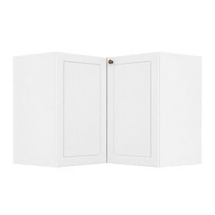 Módulo Balcão Canto L 96x94,5 x 68x56cm 100% MDF Cozinha Provence Robel Branco/Branco Matte