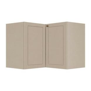 Módulo Balcão Canto L 96x94,5 x 68x56cm 100% MDF Cozinha Provence Robel Fendi/Fendi Matte