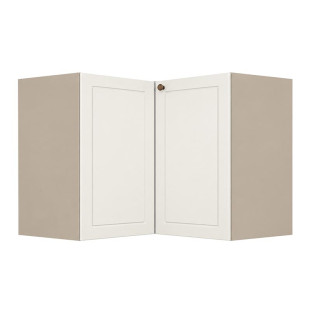 Módulo Balcão Canto L 96x94,5 x 68x56cm 100% MDF Cozinha Provence Robel Fendi/Off White Matte