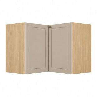 Módulo Balcão Canto L 96x94,5 x 68x56cm 100% MDF Cozinha Provence Robel Hanover/Fendi Matte