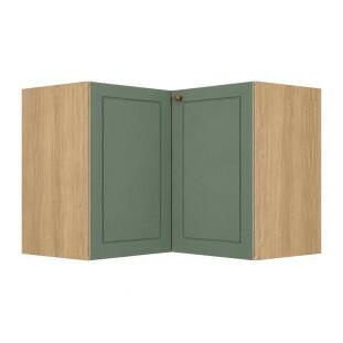 Módulo Balcão Canto L 96x94,5 x 68x56cm 100% MDF Cozinha Provence Robel Hanover/Salvia Matte