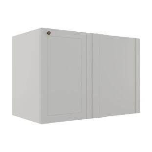 Módulo Balcao de Canto Reto 100cm Direito/Esquerdo 100% MDF Cozinha Provence Robel Branco/Branco Matte