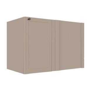 Módulo Balcao de Canto Reto 100cm Direito/Esquerdo 100% MDF Cozinha Provence Robel Fendi/Fendi Matte