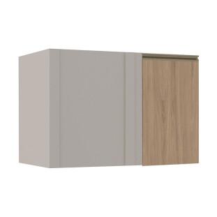 Módulo Balcao De Canto Reto 100cm Direito 100% MDF Cozinha Modulada Gold Robel Fendi/Hanover