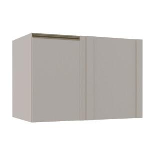 Módulo Balcao De Canto Reto 100cm Esquerdo 100% MDF  Cozinha Modulada Gold Robel Fendi/Fendi