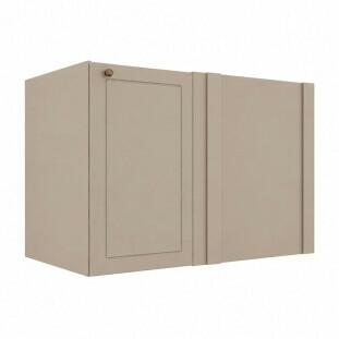 Módulo Balcão Canto Reto 100x68x56cm Direito/Esquerdo 100% MDF Cozinha Provence Robel Fendi/Fendi Matte