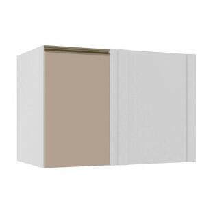 Módulo Balcão De Canto Reto 100cm 100% MDF Cozinha Modulada Gold J Robel Branco/Fendi Matte Módulo Balcão De Canto Reto 100cm 100% MDF Cozinha Modulada Gold J Robel Branco/Fendi Matte