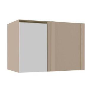 Módulo Balcão De Canto Reto 100cm 100% MDF Cozinha Modulada Gold J Robel Fendi/Branco Matte Módulo Balcão De Canto Reto 100cm 100% MDF Cozinha Modulada Gold J Robel Fendi/Branco Matte