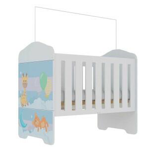 Berço Americano 2 em 1 Mini Cama Mundo Encantado Gelius Branco