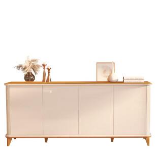 Buffet Sala Jantar 200cm Design Exclusivo Aron 2.0 EDN Off White/Cedro