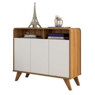Buffet Balcão 3 Portas Eccos Fabrimoveis Nature/Off White