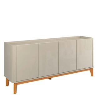 Buffet Balcão 180cm Sala com 4 Portas Flip 1.8 Patrimar Off White