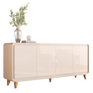Buffet Sala Jantar 180cm 4 Portas Cantos Arredondado Liv 1.8 EDN Off White