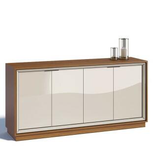 Buffet Para Sala de Jantar 4 Portas 1.60 Ópera Imcal Off White/Freijó