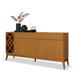 Buffet Sala Jantar Adega Passion EDN Cedro Natural