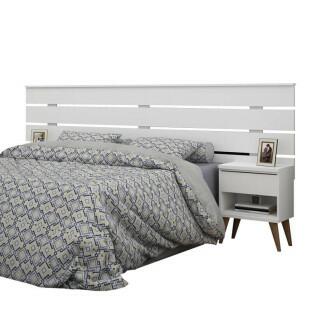 Cabeceira Para Cama Box Casal Qeen ou King Roma Gelius Branco