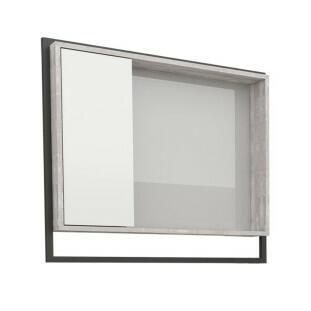 Espelho Para Banheiro Madeira Apoema 60 Cozimax Branco/Calcare