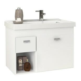 Gabinete Para Banheiro Madeira Camélia 60 Cozimax Branco