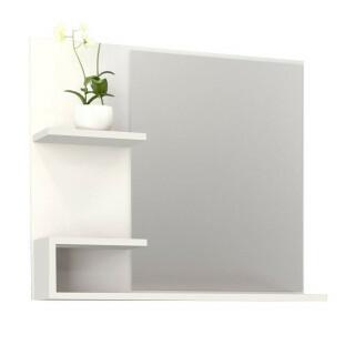 Espelho Para Banheiro Madeira Camélia 60 Cozimax Branco
