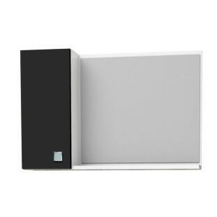 Espelho Para Banheiro Madeira Moara 60 Cozimax Branco/Preto