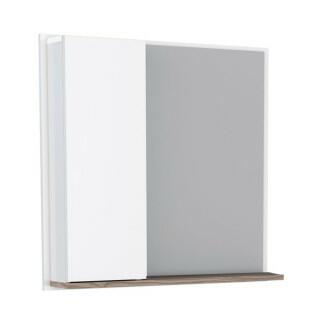 Espelho Para Banheiro Madeira Iara 60 Cozimax Branco/Tamarindo