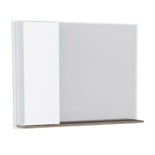 Espelho Para Banheiro Madeira Iara 80 Cozimax Branco/Tamarindo
