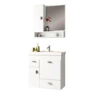 Conjunto Para Banheiro Madeira Orquídea 60 Cozimax Branco