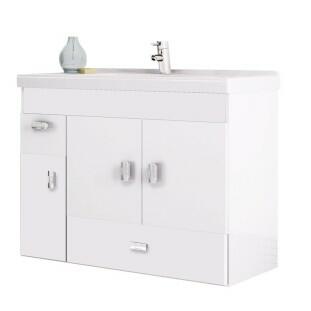 Gabinete Para Banheiro Madeira Orquídea 80 Cozimax Branco