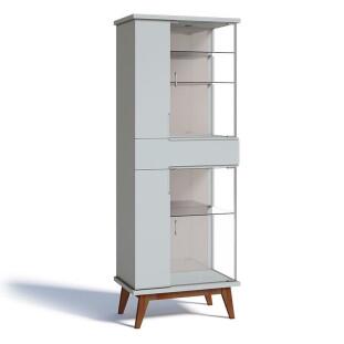 Cristaleira Moderna Nuance AD com LED Imcal Branco