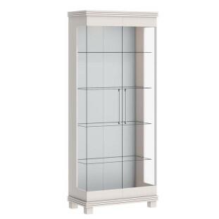 Cristaleira Moderna de Vidro com LED 72x175 Cristal Imcal Off White