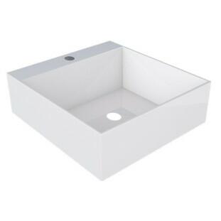 Cuba Para Banheiro 35x37 Mármore Sintético Cubo Cozimax Branco