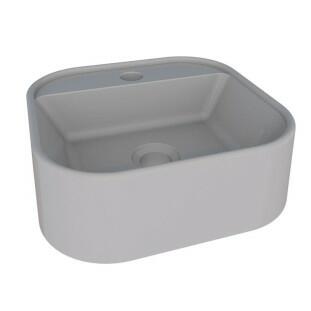 Cuba Para Banheiro 33x31 Mármore Sintético Duna Cozimax Cinza