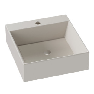 Cuba Para Banheiro 35x37x11cm Mármore Sintético Cubo Cozimax Baunilha Fosco