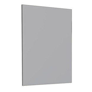 Espelho Para Banheiro Aço Bisotê 60x85x2cm Gaia Cozimax Cinza