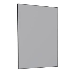 Espelho Para Banheiro Aço Bisotê 60x85x2cm Gaia Cozimax Preto