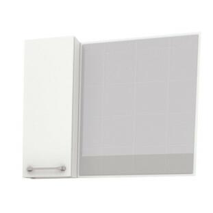 Espelho Para Banheiro Aço Cereja 60 Cozimax Branco