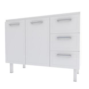 Gabinete de Pia 120 Apolo Flat 3G Cozimax Branco 