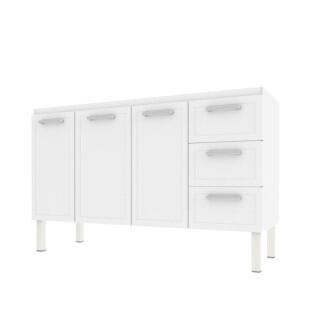 Gabinete de Pia 140 Apolo Flat 3G Cozimax Branco 